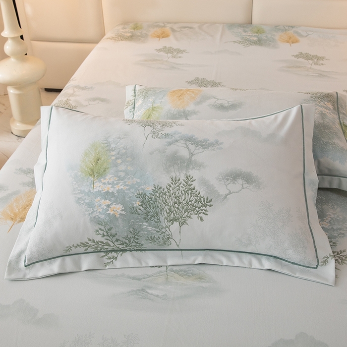 91家纺网 家纺一手货源 找家纺 幸嘉轩 2025新款全棉纯棉喷气加厚磨毛四件套-系列五 豆蔻年华