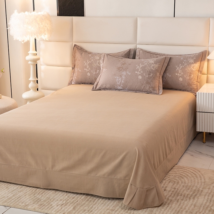 91家纺网 家纺一手货源 找家纺 幸嘉轩 2025新款全棉纯棉喷气加厚磨毛四件套-系列五 墨染芳华