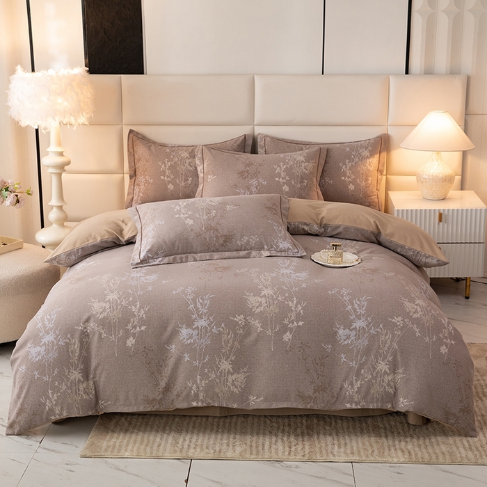 幸嘉轩 2025新款全棉纯棉喷气加厚磨毛四件套-系列五 墨染芳华