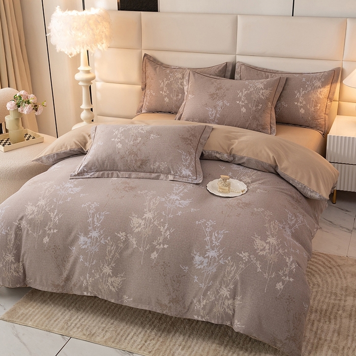 91家纺网 家纺一手货源 找家纺 幸嘉轩 2025新款全棉纯棉喷气加厚磨毛四件套-系列五 墨染芳华