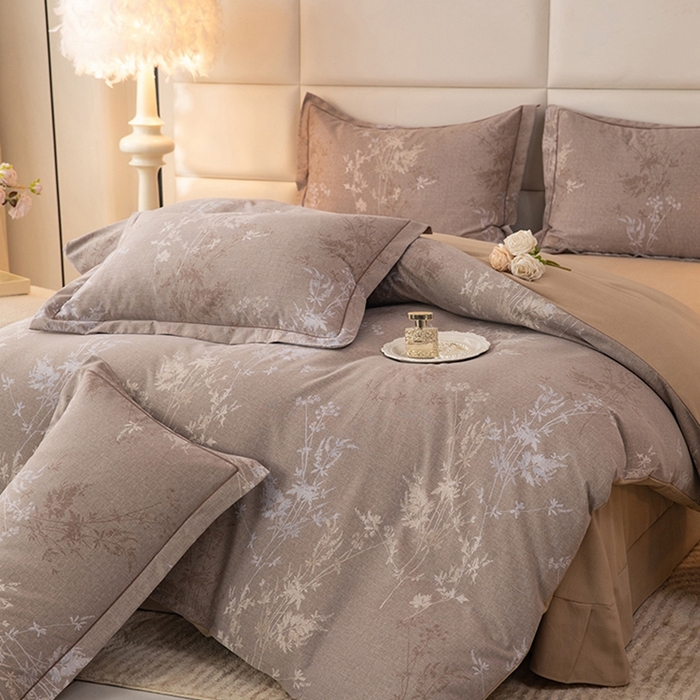 91家纺网 家纺一手货源 找家纺 幸嘉轩 2025新款全棉纯棉喷气加厚磨毛四件套-系列五 墨染芳华