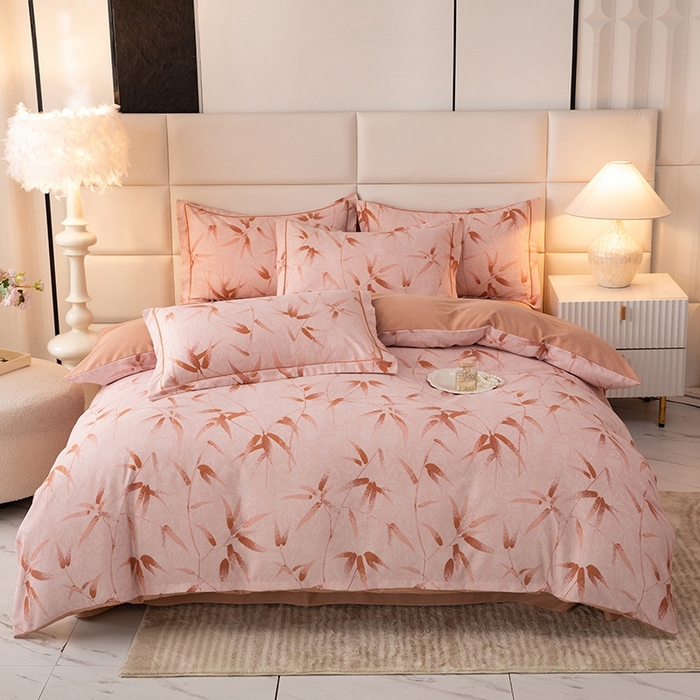 幸嘉轩 2025新款全棉纯棉喷气加厚磨毛四件套-系列五 竹林深深