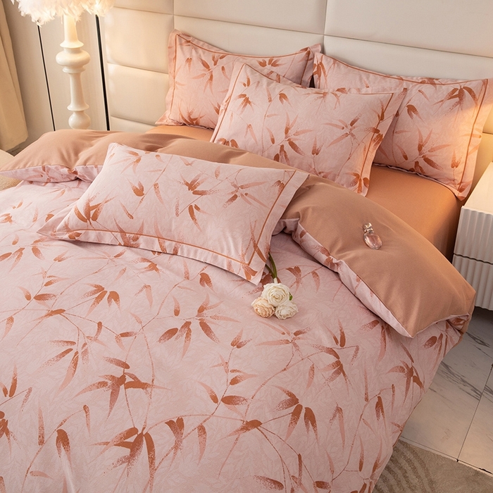 91家纺网 家纺一手货源 找家纺 幸嘉轩 2025新款全棉纯棉喷气加厚磨毛四件套-系列五 竹林深深