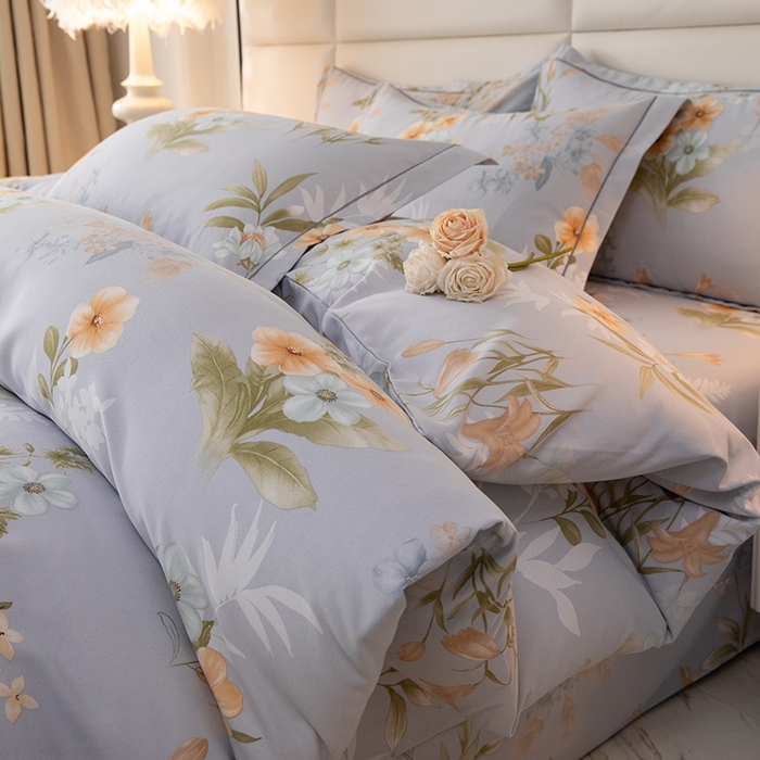 91家纺网 家纺一手货源 找家纺 幸嘉轩 2025新款全棉纯棉喷气加厚磨毛四件套-系列五 诗情画意