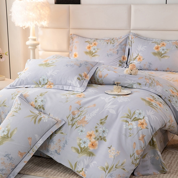 91家纺网 家纺一手货源 找家纺 幸嘉轩 2025新款全棉纯棉喷气加厚磨毛四件套-系列五 诗情画意