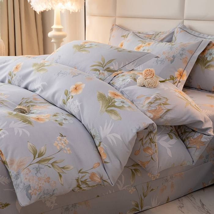 91家纺网 家纺一手货源 找家纺 幸嘉轩 2025新款全棉纯棉喷气加厚磨毛四件套-系列五 诗情画意