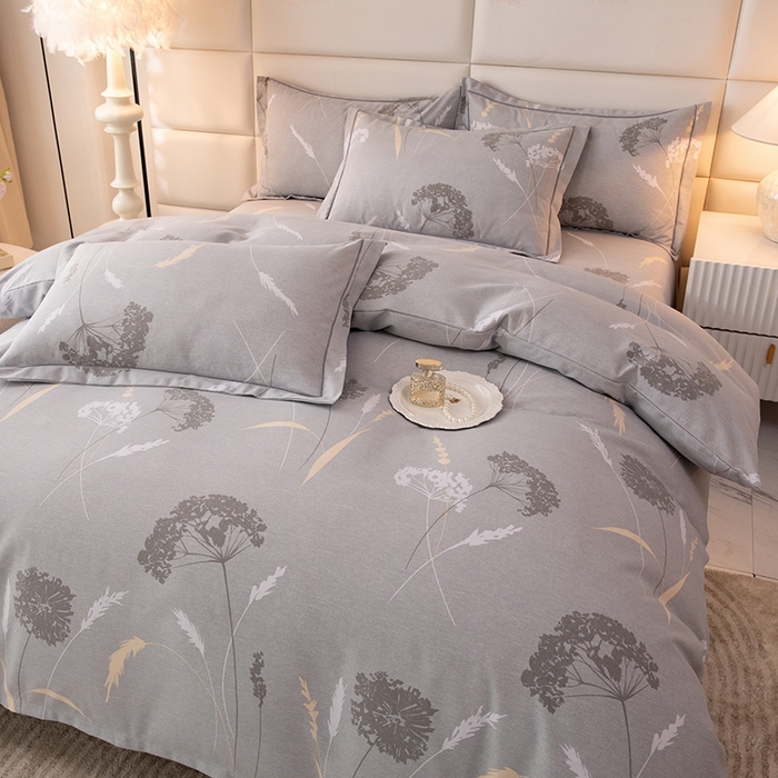 91家纺网 家纺一手货源 找家纺 幸嘉轩 2025新款全棉纯棉喷气加厚磨毛四件套-系列五 普罗旺斯