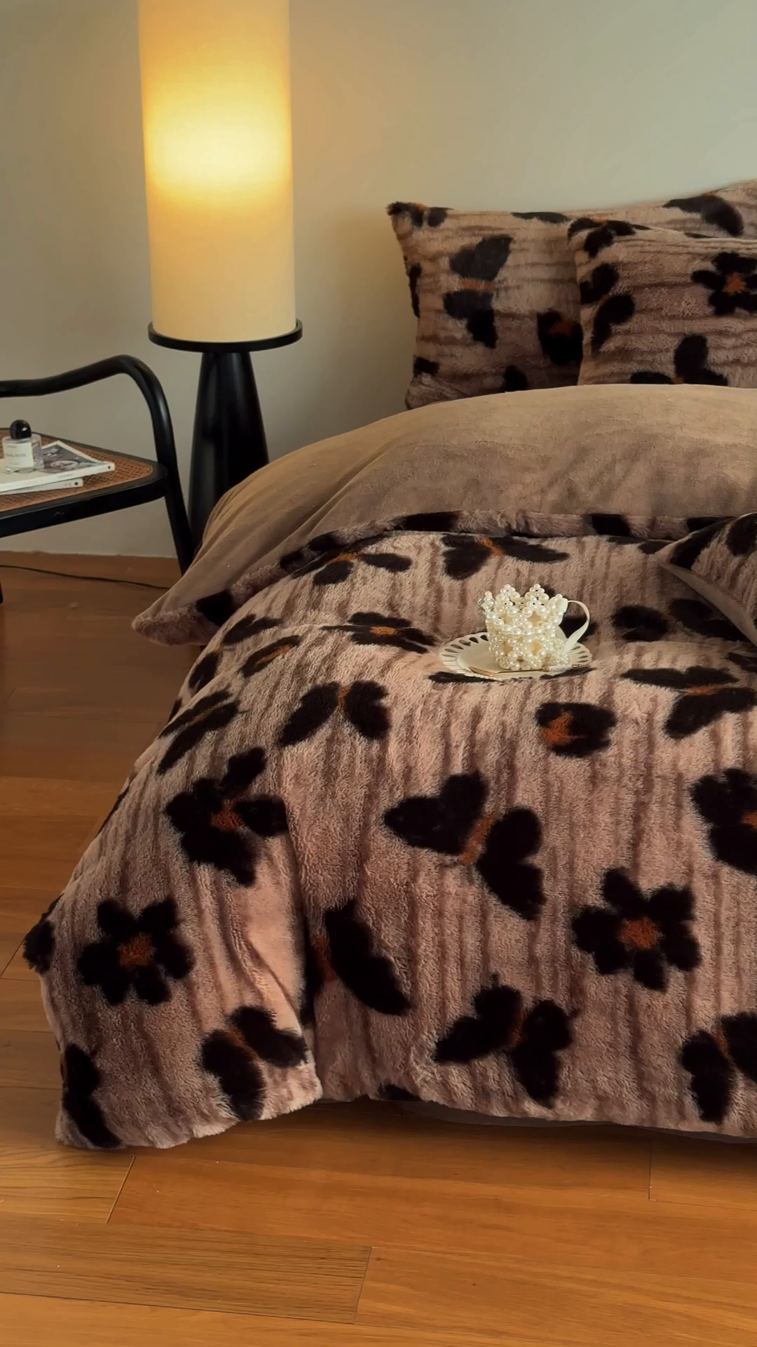 91家纺网 家纺一手货源 找家纺 （总）新印象 2025新款美拉德系列兔毛绒保暖四件套