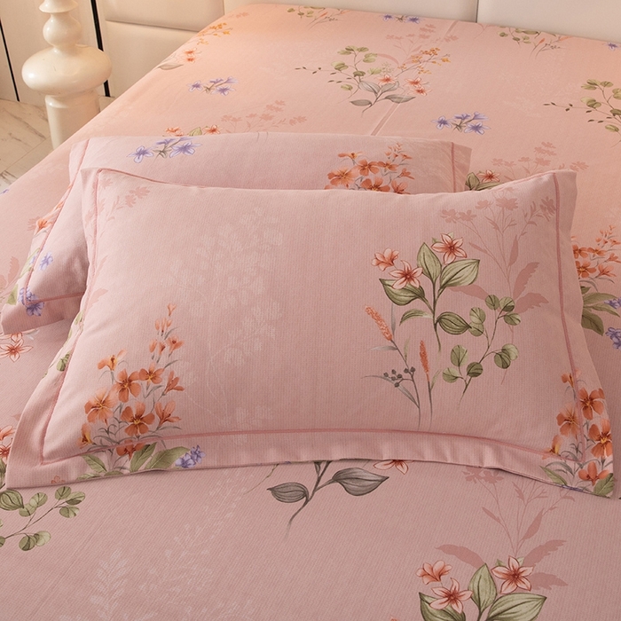 91家纺网 家纺一手货源 找家纺 幸嘉轩 2025新款全棉纯棉喷气加厚磨毛四件套-系列五 美艳动人