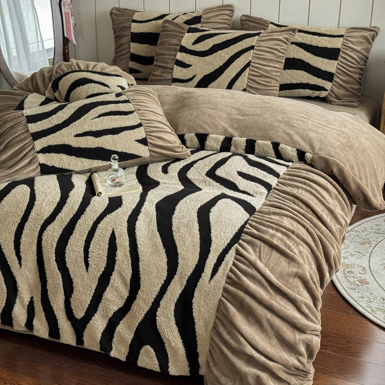 91家纺网 家纺一手货源 找家纺 （总）新印象 2025新款法式阳离子绒保暖床盖四件套