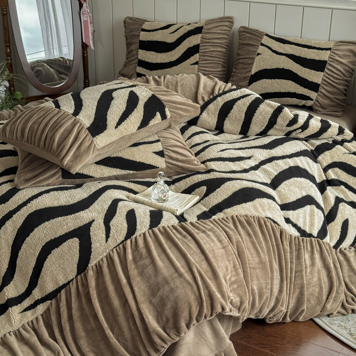 91家纺网 家纺一手货源 找家纺 （总）新印象 2025新款法式阳离子绒保暖床盖四件套