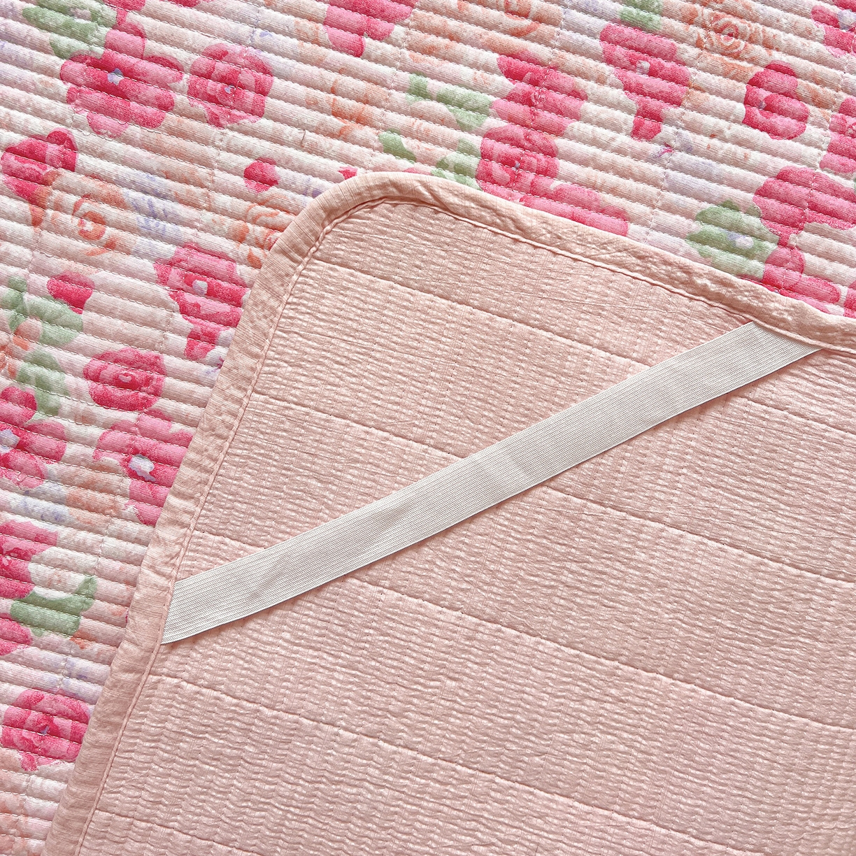 91家纺网 家纺一手货源 找家纺 暖芯优选 2025新款木棉双层纱ins少女心可爱系加厚豆豆冬被四件套床盖三件套暖梦系列（小红书推荐） 十里桃花