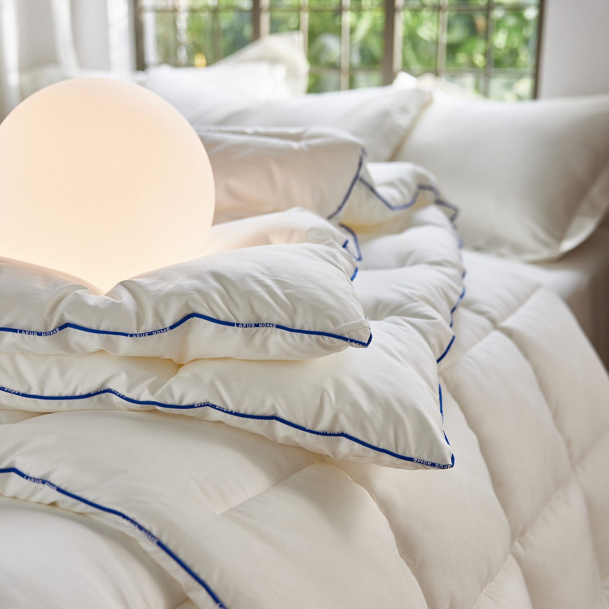 91家纺网 家纺一手货源 找家纺 （总）莱福仕家纺 2025新款舒肤盾面包格10A中科抗菌被被子被芯