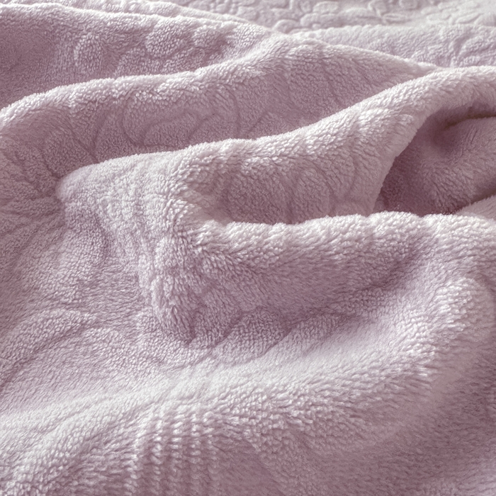 91家纺网 家纺一手货源 找家纺 宝薇 2025新款全消光雕花工艺法式花边牛奶绒宝宝绒四件套-艾薇儿 艾薇儿-紫