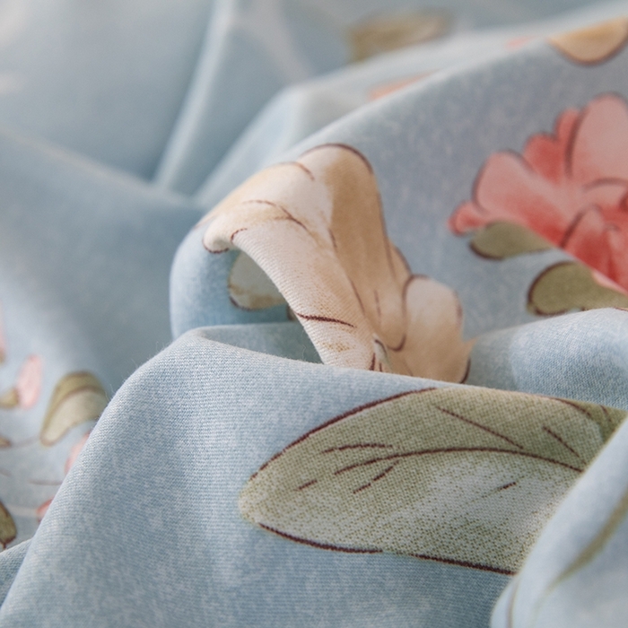 91家纺网 家纺一手货源 找家纺 幸嘉轩 2025新款全棉纯棉喷气加厚磨毛四件套-系列五 似水柔情