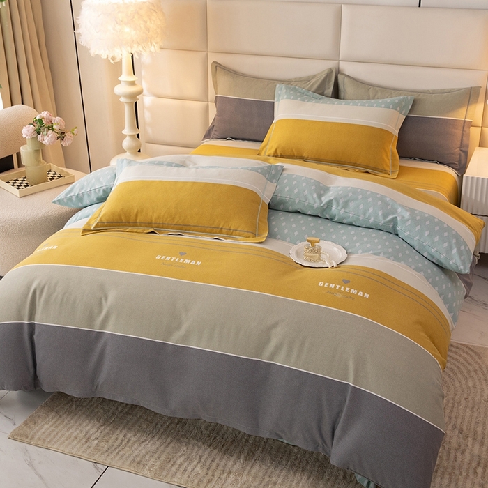 91家纺网 家纺一手货源 找家纺 幸嘉轩 2025新款全棉纯棉喷气加厚磨毛四件套-系列五 奥丽莎