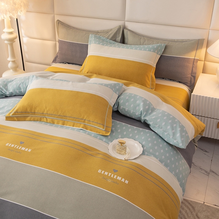 91家纺网 家纺一手货源 找家纺 幸嘉轩 2025新款全棉纯棉喷气加厚磨毛四件套-系列五 奥丽莎