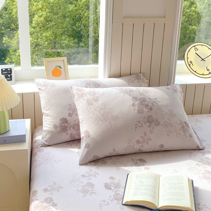 91家纺网 家纺一手货源 找家纺 （总）春皖家纺 2025新款原棉磨毛单枕套 枕套单件-风格一