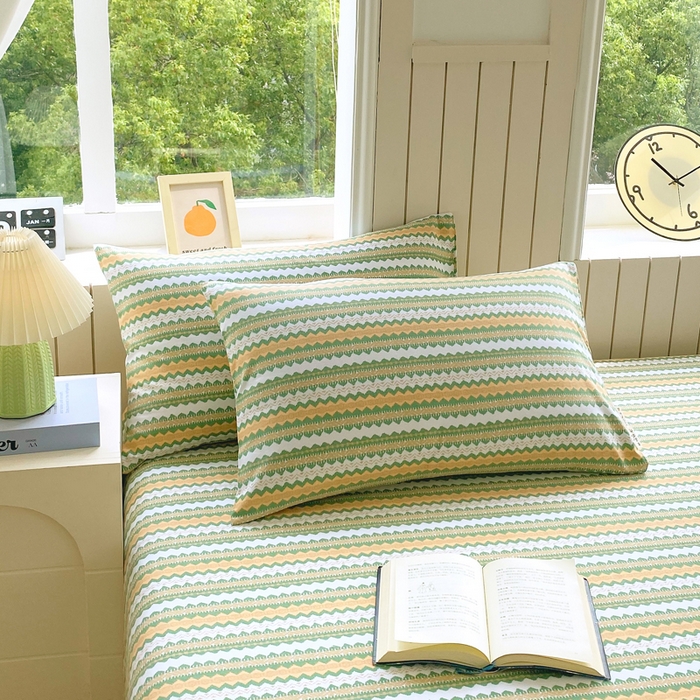 91家纺网 家纺一手货源 找家纺 （总）春皖家纺 2025新款原棉磨毛单枕套 枕套单件-风格一