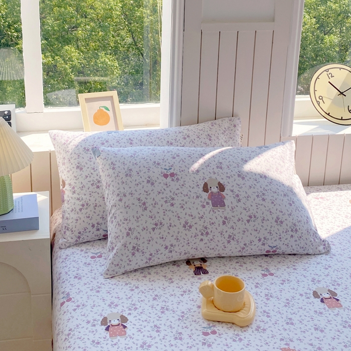 91家纺网 家纺一手货源 找家纺 （总）春皖家纺 2025新款原棉磨毛单枕套 枕套单件-风格一