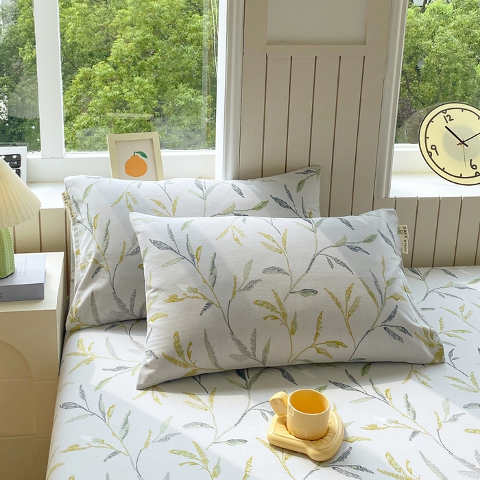 91家纺网 家纺一手货源 找家纺 （总）春皖家纺 2025新款原棉磨毛单枕套 枕套单件-风格一