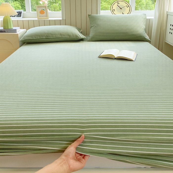 91家纺网 家纺一手货源 找家纺 （总）春皖家纺 2025新款原棉磨毛单床笠 床笠单件-风格一