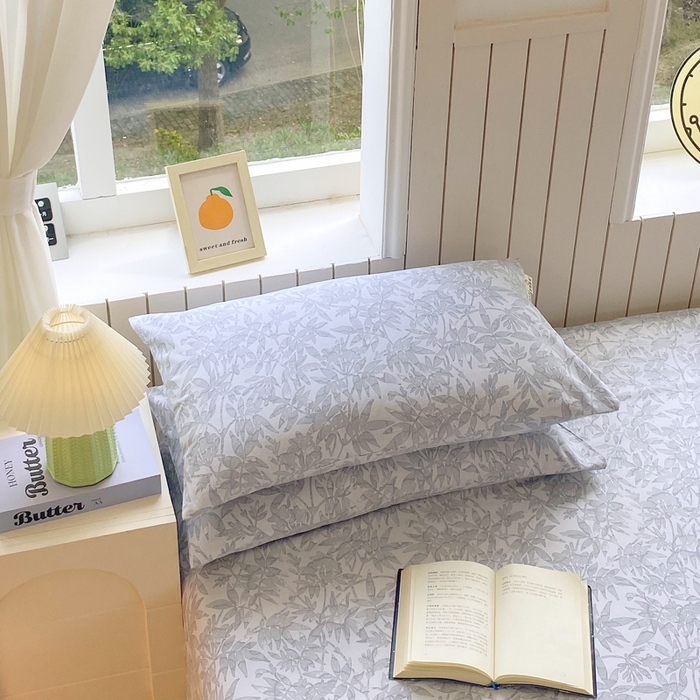 91家纺网 家纺一手货源 找家纺 春皖家纺 2025新款原棉磨毛单枕套 枕套单件-风格一 恋影春天