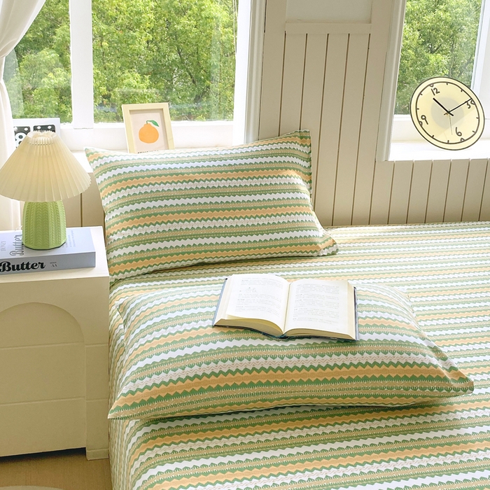 91家纺网 家纺一手货源 找家纺 春皖家纺 2025新款原棉磨毛单枕套 枕套单件-风格一 拿坡里