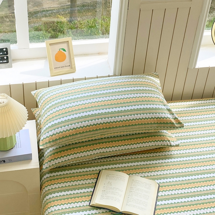 91家纺网 家纺一手货源 找家纺 春皖家纺 2025新款原棉磨毛单枕套 枕套单件-风格一 拿坡里