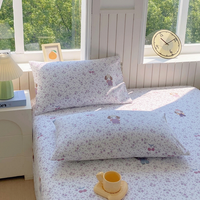 91家纺网 家纺一手货源 找家纺 春皖家纺 2025新款原棉磨毛单枕套 枕套单件-风格一 旺财