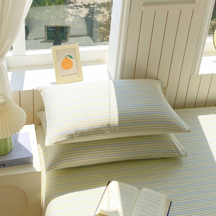 91家纺网 家纺一手货源 找家纺 春皖家纺 2025新款原棉磨毛单枕套 枕套单件-风格一 云水间