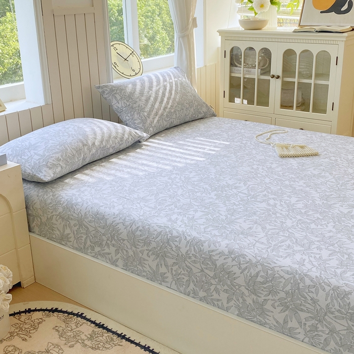 91家纺网 家纺一手货源 找家纺 春皖家纺 2026新款原棉磨毛单床笠 床笠单件-风格一 恋影春天