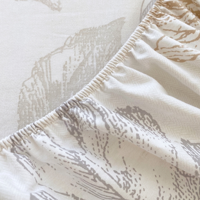 91家纺网 家纺一手货源 找家纺 春皖家纺 2025新款原棉磨毛单床笠 床笠单件-风格一 留香