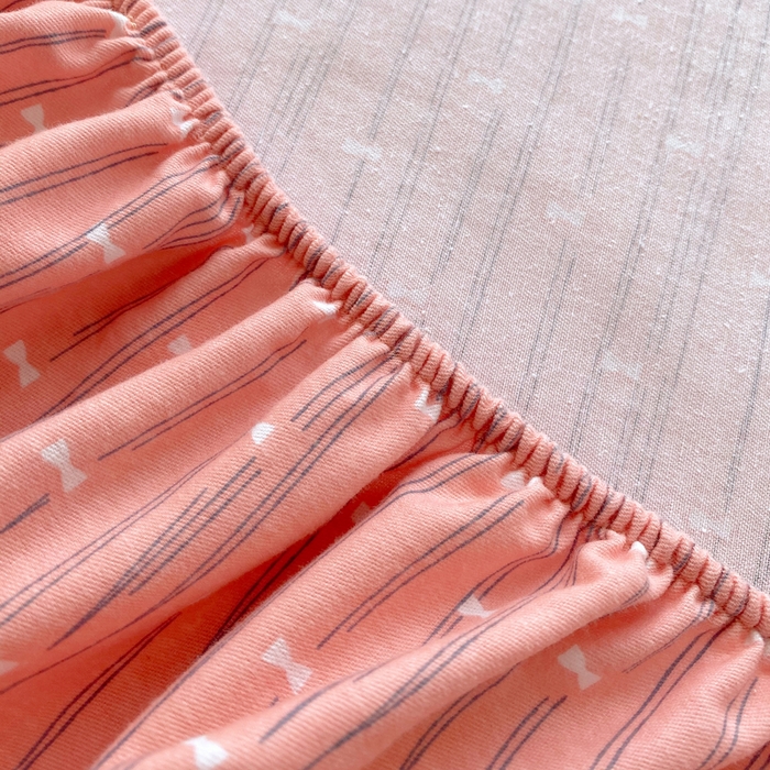 91家纺网 家纺一手货源 找家纺 春皖家纺 2025新款原棉磨毛单床笠 床笠单件-风格一 梦妮粉