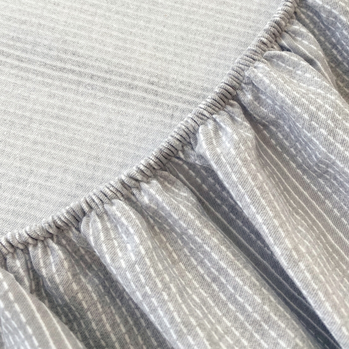 91家纺网 家纺一手货源 找家纺 春皖家纺 2025新款原棉磨毛单床笠 床笠单件-风格一 暮山灰