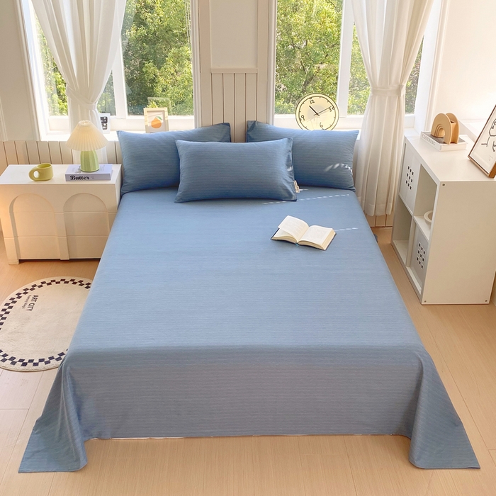 91家纺网 家纺一手货源 找家纺 （总）春皖家纺 2025新款原棉磨毛单床单 床单单件-风格一