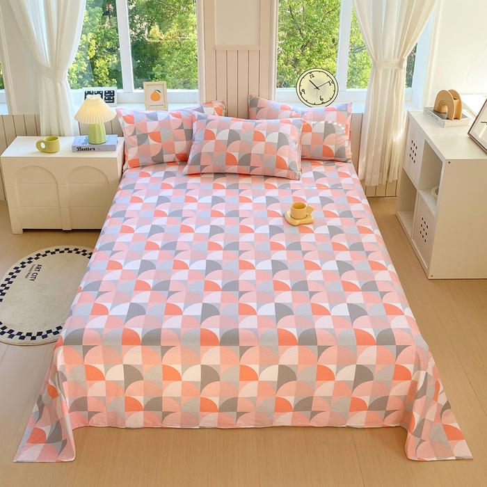 91家纺网 家纺一手货源 找家纺 （总）春皖家纺 2025新款原棉磨毛单床单 床单单件-风格一