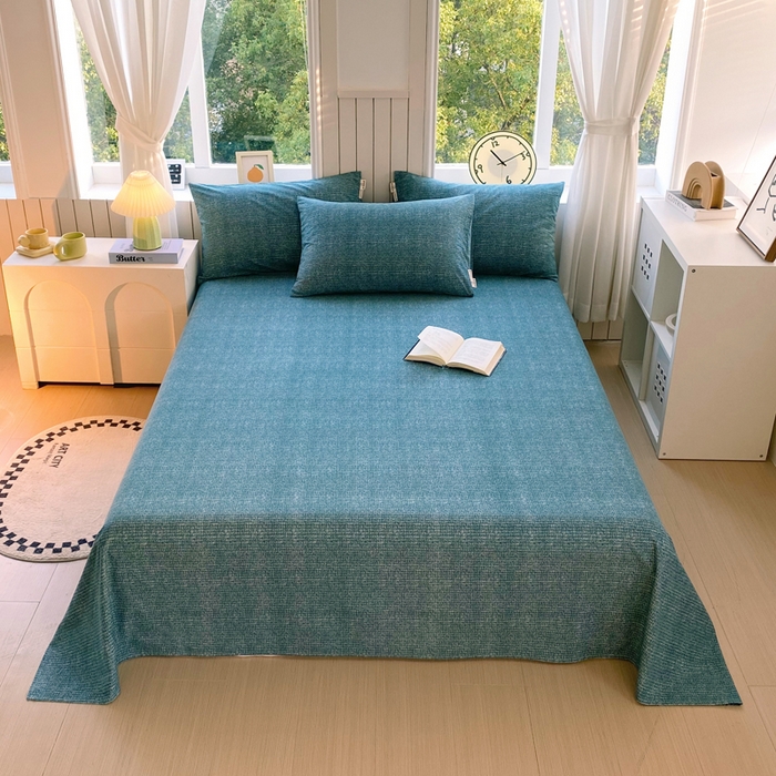 91家纺网 家纺一手货源 找家纺 （总）春皖家纺 2025新款原棉磨毛单床单 床单单件-风格一