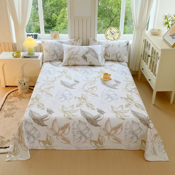 91家纺网 家纺一手货源 找家纺 （总）春皖家纺 2025新款原棉磨毛单床单 床单单件-风格一