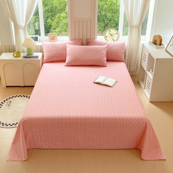 91家纺网 家纺一手货源 找家纺 （总）春皖家纺 2025新款原棉磨毛单床单 床单单件-风格一