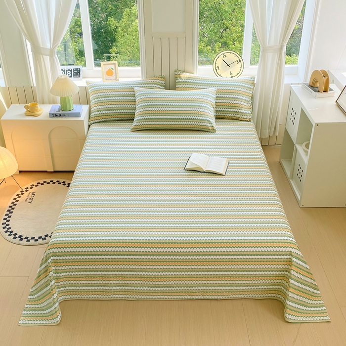 91家纺网 家纺一手货源 找家纺 （总）春皖家纺 2025新款原棉磨毛单床单 床单单件-风格一