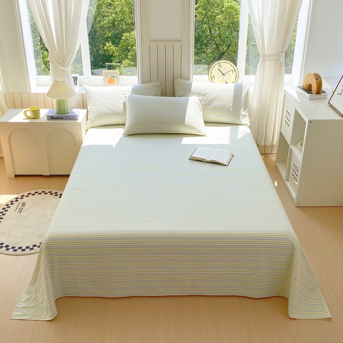 91家纺网 家纺一手货源 找家纺 （总）春皖家纺 2025新款原棉磨毛单床单 床单单件-风格一