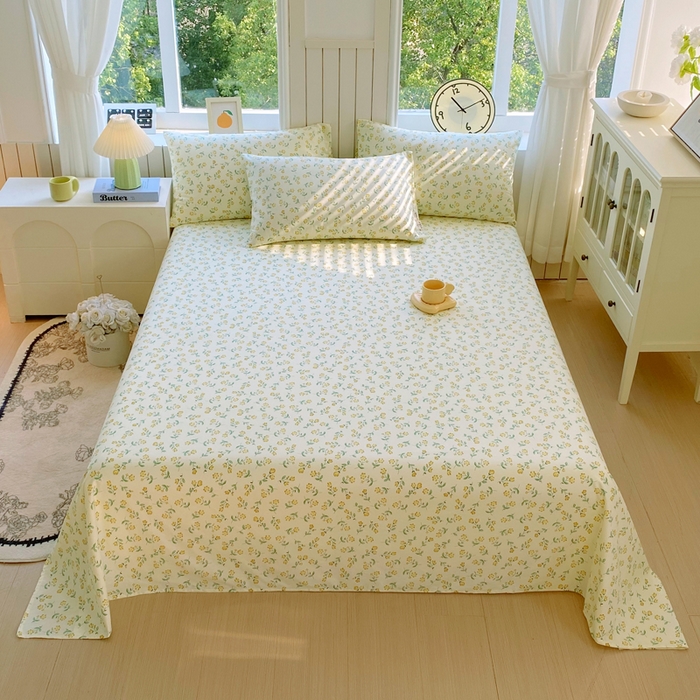 91家纺网 家纺一手货源 找家纺 （总）春皖家纺 2025新款原棉磨毛单床单 床单单件-风格一