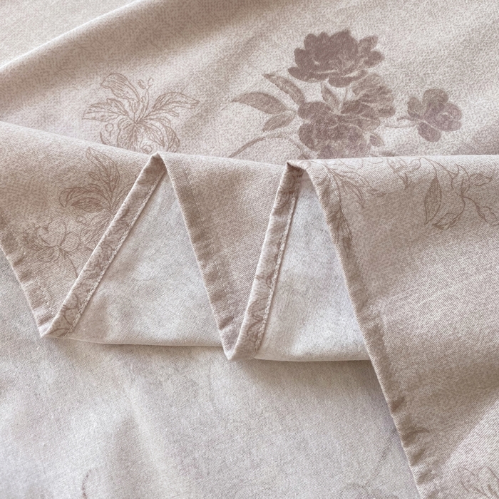 91家纺网 家纺一手货源 找家纺 春皖家纺 2025新款原棉磨毛单床单 床单单件-风格一 花庭悦舞