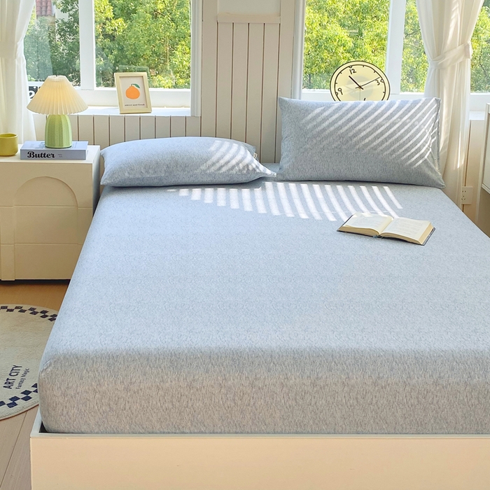 91家纺网 家纺一手货源 找家纺 春皖家纺 2025新款原棉磨毛单床笠 床笠单件-风格一 幸福里