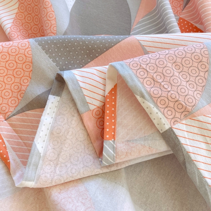 91家纺网 家纺一手货源 找家纺 春皖家纺 2025新款原棉磨毛单床单 床单单件-风格一 几何梦