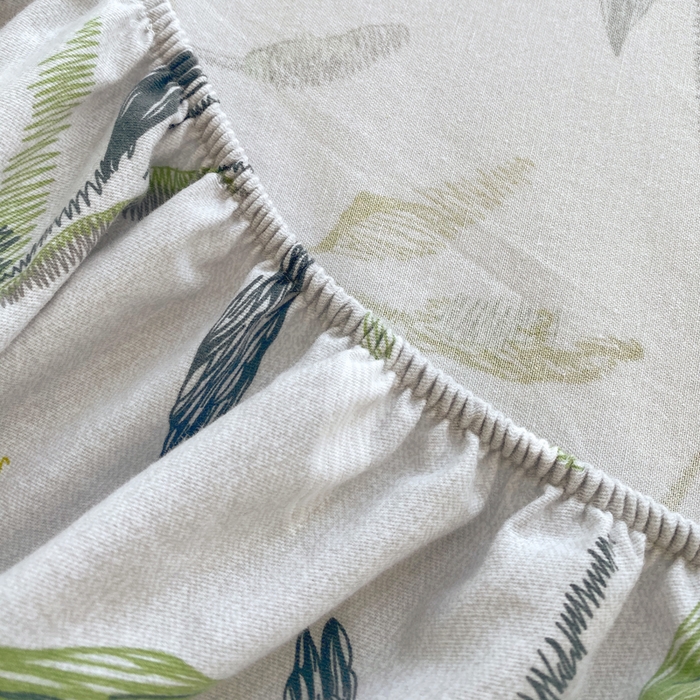 91家纺网 家纺一手货源 找家纺 春皖家纺 2025新款原棉磨毛单床笠 床笠单件-风格一 叶晴川