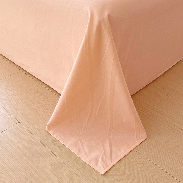 91家纺网 家纺一手货源 找家纺 春皖家纺 2025新款原棉磨毛单床单 床单单件-风格一 丽人粉