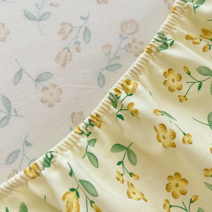 91家纺网 家纺一手货源 找家纺 春皖家纺 2025新款原棉磨毛单床笠 床笠单件-风格一 知春意