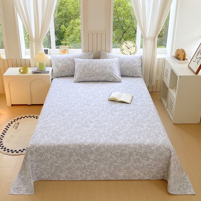 春皖家纺 2025新款原棉磨毛单床单 床单单件-风格一 恋影春天